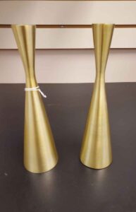 Godinger Gold Shabbat Candlesticks