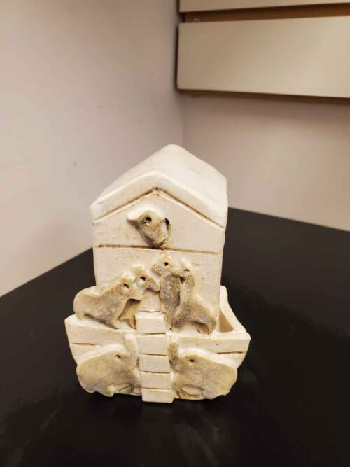 Handmade Noah’s Ark Tzedakah Box