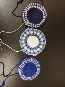 Handmade bris kippot