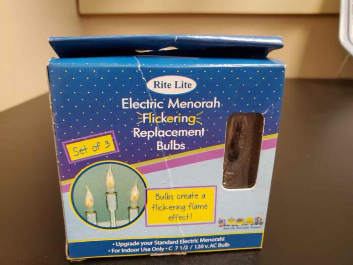 Rite Lite Electric menorah Replacement bulbs “flickering”