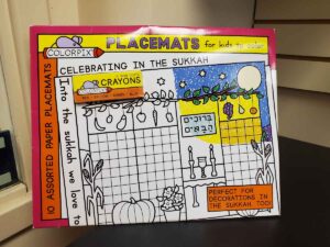 Sukkot coloring placemats