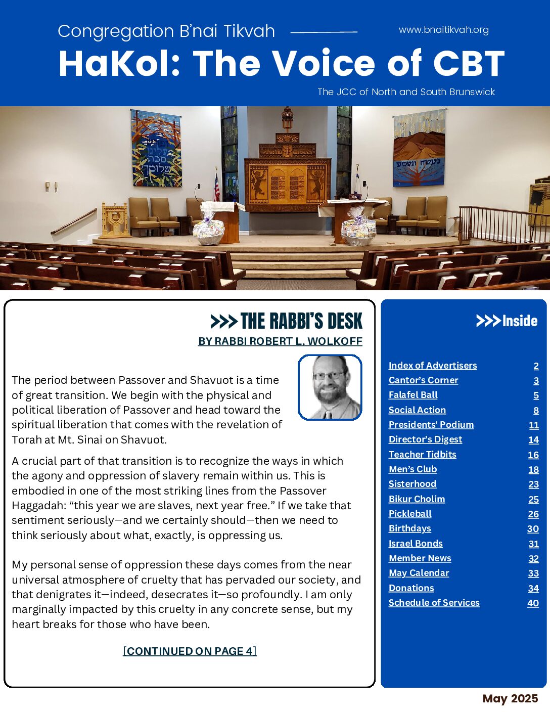 CBT Hakol May 2025-COVER